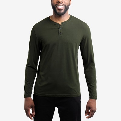 X RAY Men's V-Neck & Henley Long Sleeve T-Shirt