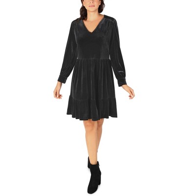 target long sleeve velvet dress