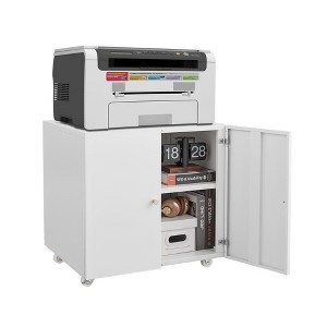 LOVMOR Metal Lateral File Cabinet with 2 Drawer&Lock,Office Vertical Files Cabinets for Office Home,A4,Assembly Required - 1 of 4