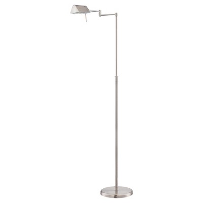 Pharma Collection Floor Lamp Polished Steel (Includes Light Bulb) - Lite Source