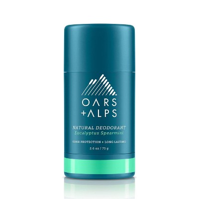 Oars + Alps Men's Aluminum-Free Natural Deodorant - Eucalyptus Spearmint - 2.6oz