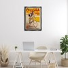 Stupell Industries Yellow Antique Cycling Poster Black Framed Floater Canvas Wall Art - 2 of 4