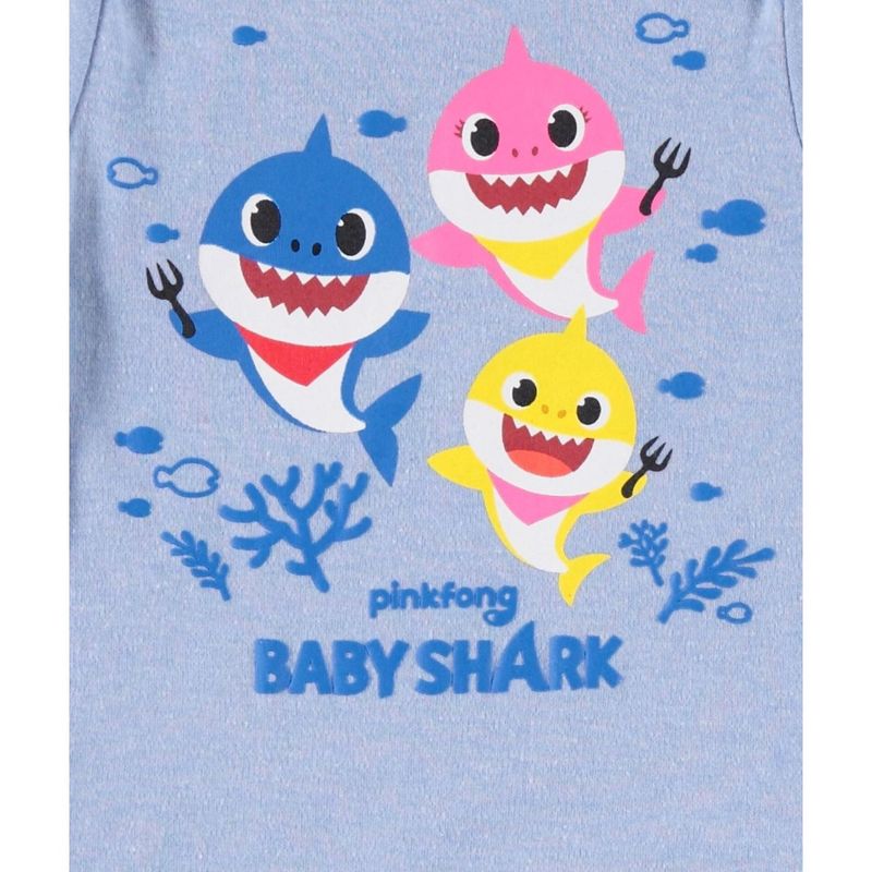 Pinkfong Baby Shark 2 Pack Bodysuits Newborn , 5 of 8