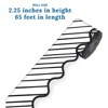Carson Dellosa Education Kind Vibes Black & White Stripes Rolled Scalloped Border, 65 Feet Per Roll, Pack of 3 - 3 of 3