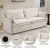 Okak Comfy Corduroy Out Sofa Bed with Side Storage Convertible Sleeper Couch Futon with USB/C-TYPE Charging Ports for Living Room - 4 of 4