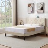 VECELO Upholstered Smart LED Bed Frame with Adjustable Headboard - image 4 of 4