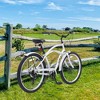 NAYSAYE 26 Inch Beach Cruiser Bike 7 Speed Steel Frame for Relaxed Outdoor Riding, Silver, 69.96"*28.32"*43.2" - 2 of 4