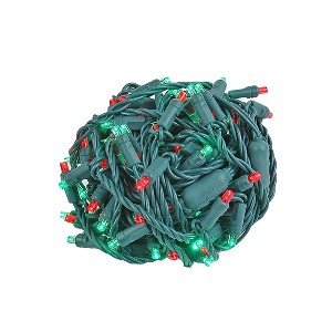 Novelty Lights LED Christmas String Lights Light Set 100 Mini Bulbs  (Green Wire, 34 Feet) - 1 of 4