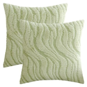 REGALWOVEN Geometric Decorative Farmhouse Throw Pillow Covers Soft Plush Cushion for Sofa Living Room Office 2 Pcs - 1 of 4