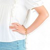 Anna-Kaci Women's Dainty Charm Disc Bracelet with Adjustable Chain- Gold - 2 of 4
