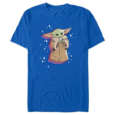 Men's Star Wars The Mandalorian Fourth Of July Grogu T-shirt - Royal ...