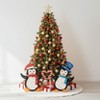 Wovenbyrd Holiday Time Set of 2 Light-Up Penguin Couple with Heart-Shaped Candy Cane Family Christmas Decoration, - 2 of 4