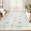 Area Rug, Anti Slip, Washable Area Rug, Pet Friendly, Faux Cashmere Modern Carpet for Living Room Bedroom - 2 of 4