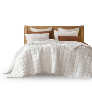 Alsace Flax Linen Garment Washed Quilt Set - 1 of 4