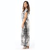 Riviera Sun Casual Short Sleeve Maxi Dress with Side Slit 21771-CHR-L - 2 of 3