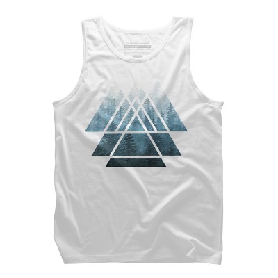 Men's Design By Humans Misty Forest Sacred Geometry By Maryedenoa Tank Top