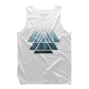 Men's Design By Humans Misty Forest Sacred Geometry By Maryedenoa Tank Top - 1 of 3