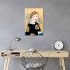 Woman in Black Dress with Bird by Sally B Unframed Wall Canvas - iCanvas - 4 of 4