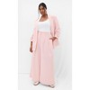 Women's Plus Size Abbie Blazer - pink | CITY CHIC - 3 of 4