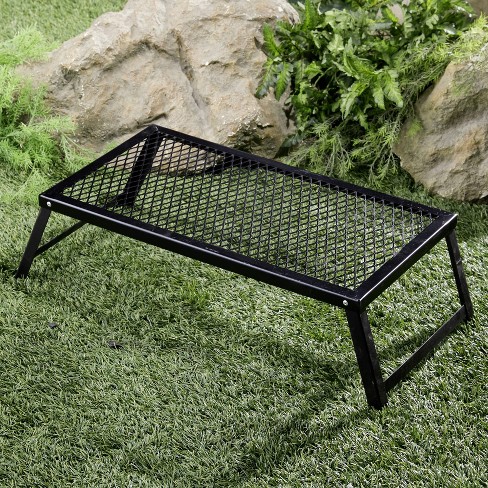 Lakeside Heavy Duty Over The Fire Camping Grill With Grate Top And 4 Legs Target