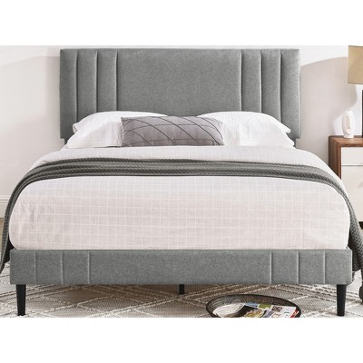 DeCoro Chicago Modern Tufted Upholstered Platform Bed