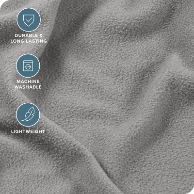 Light Grey Microfiber Split Head Flex King Deep Pocket Sheet Set