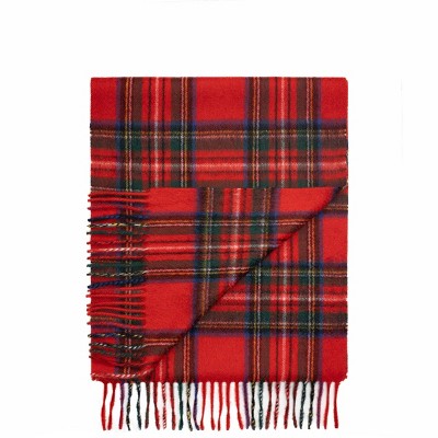 Lona Scott Pure Cashmere Tartan Scarf