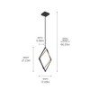 Elan Lighting Darski 1 - Light Pendant in  Matte Black - 4 of 4