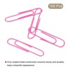 Unique Bargains Medium Metal Prevent Tearing Pages Home Office Paper Clip 100 Pcs - 3 of 4