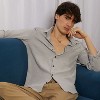 Campus Sutra Men Men's Ash Grey Cubic-Seersucker Shirt - 2 of 4