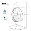Egg Chair With Stand,Hanging Basket Egg Chair With Cushion,Indoor And Outdoor Egg Chair,Hammock Chair For Living Room,Balcony-Cuddlewood - 4 of 4