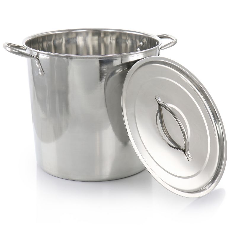 Gibson Everyday Whittington 12 Quart Stainless Steel Stock Pot with Lid, 4 of 6