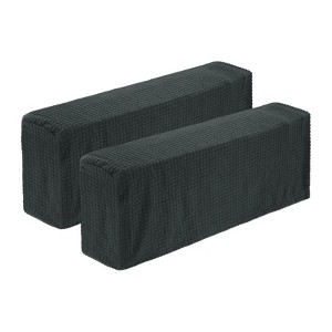 Unique Bargains Breathable Scratch Resistant Washable Plaid Armchair Covers 2 Pcs - 1 of 4