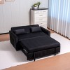 NicBex Convertible Sofa Bed Loveseat Couch with Pull Out Bed & Adjustable Backrest,Upholstered Sleeper Sofa for Living Room,Bedroom - 4 of 4