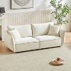 GDFStudio Aelina 88'' Modern Chenille Upholstered 3-Seater Sectional Sofa with 4 Pillows - 2 of 4