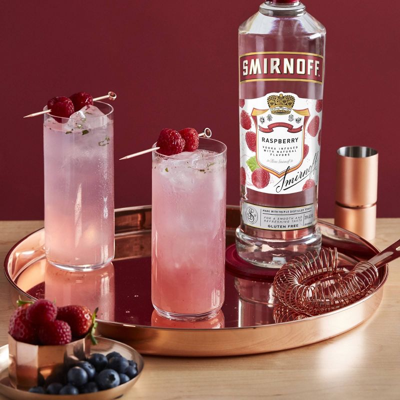 Smirnoff Raspberry Flavored Vodka - 750ml Bottle, 5 of 6