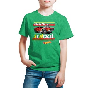 Boys' - Hot Wheels - Ready For School Short Sleeve Graphic T-Shirt - 1 of 4