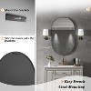FAMYYT 30 in. W x 40 in. H Oval Aluminum Framed Wall Bathroom Vanity Mirror in Glossy Black - 4 of 4
