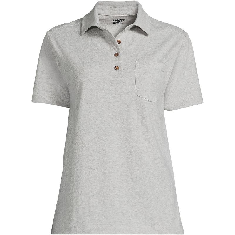 Lands' End Women's Short Sleeve Super T Polo, 2 of 3