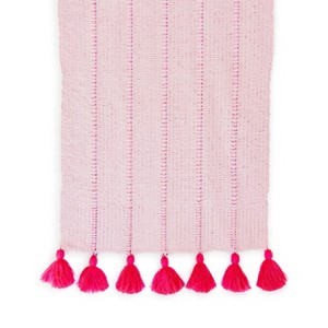 Jollity & Co. - Petal Tassel Table Runner - Pack of 1 Fabric Runner - 1 of 2