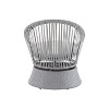 CAVINAS Outdoor Round Rattan Patio Swivel Chairs with Iron Frame & Cushions,Comfy Accent Chair for Garden,Backyard,Balcony - 3 of 4