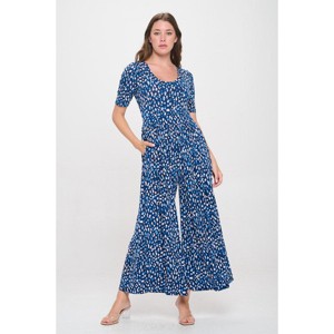 WEST K Women's Jana Short Sleeve Knit Jumpsuit - 1 of 4