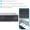 Sunnydaze Outdoor Vegetable or Flower Galvalume Steel Raised Garden Bed for Backyard or Garden - Rectangle - 71" - 2 of 4