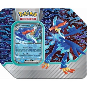 Pokemon TCG: Paldea Partners Quaquaval EX Tin - 5 Packs, Promos - 1 of 2