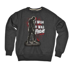 Friday The 13Th I Wish It Was Friday Slim Fit Crewneck Sweatshirt - 1 of 4