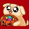 Junior's Design By Humans Halloween Candy Pup By Puppers T-Shirt - 2 of 3