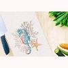 C&F Home Seahorse And Coral Embroidered Waffle Weave Cotton Kitchen Towel - 2 of 4