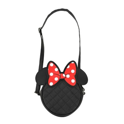 Minnie Mouse Ears 18 Cm Quilted PU Crossbody Bag