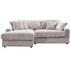 NicBex Couches for Living Room Corner Sleeper Sofa Comfy Corduroy Upholstered L-Shaped Deep Seat Sofa Couch with 6 Cushions Pillows, Light Gray - 2 of 4