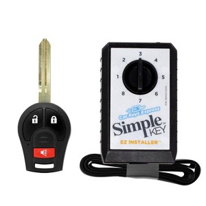 Car Keys Express Nissan Simple Key NISRK3SK-PK: Replacement Key for Rogue & Pathfinder, Auto Remote, Black - 1 of 4